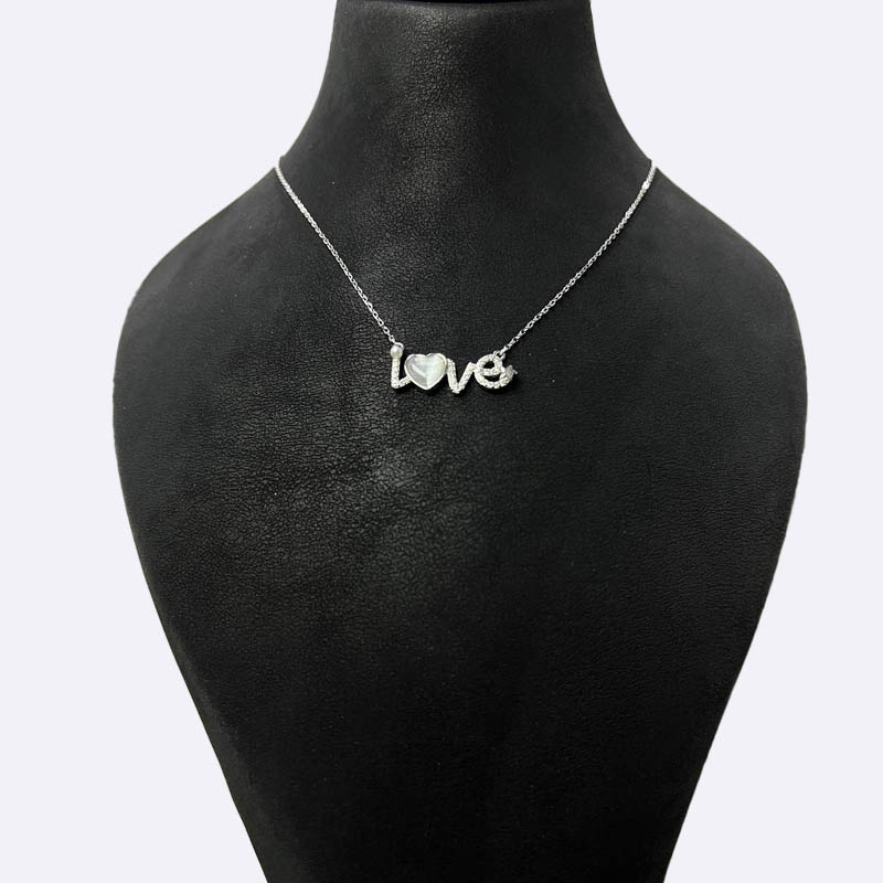 Love Heart Silver Necklace