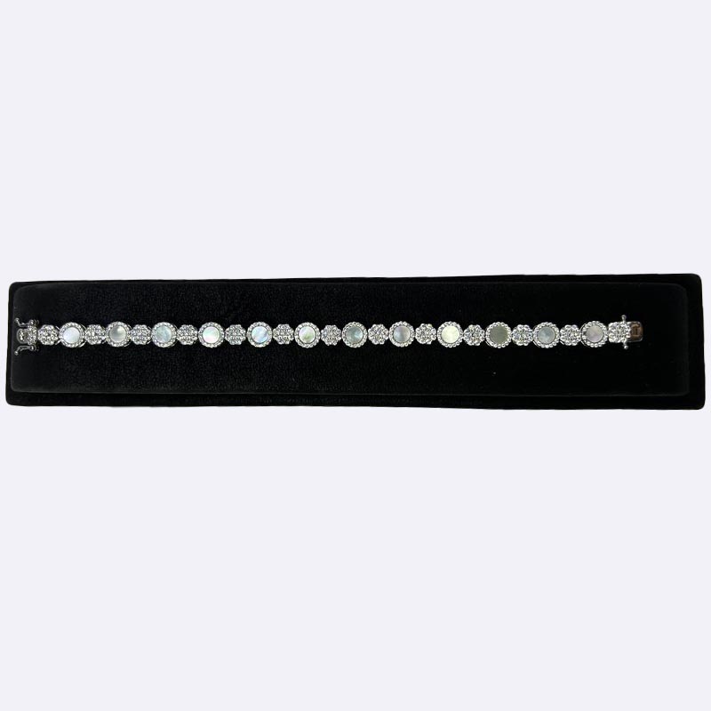 Celestial Pearl & Crystal Bracelet