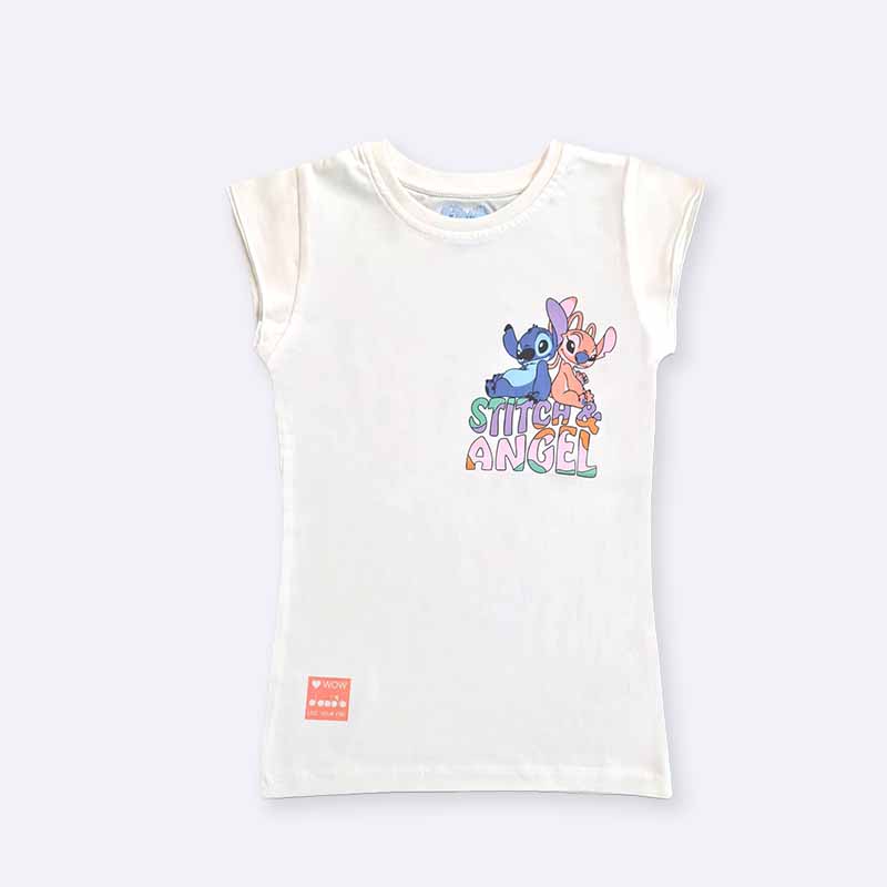 Stitch and Angel Girls T-shirt