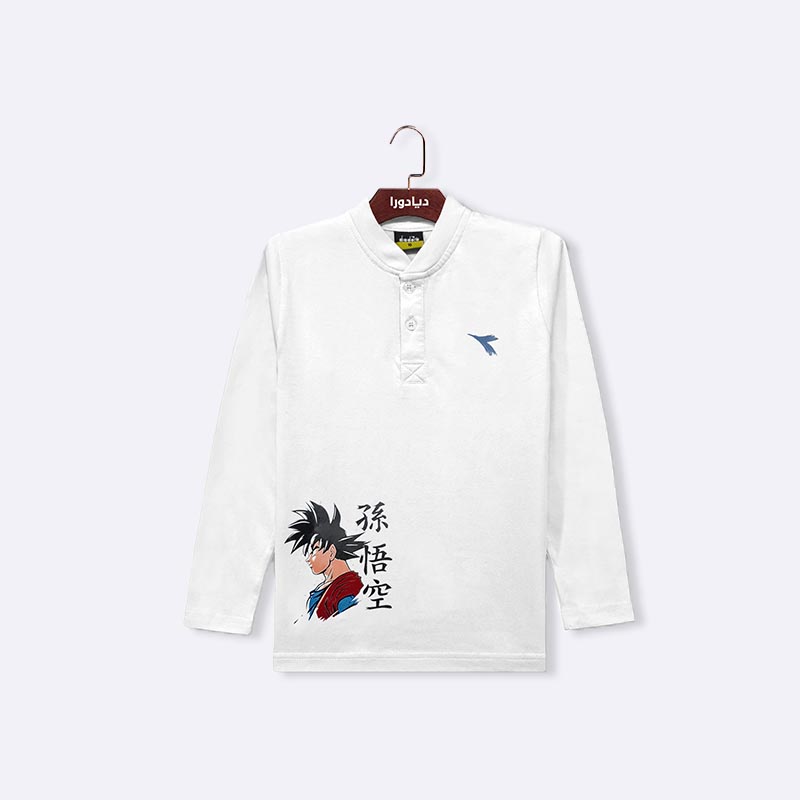 Boys' Goku Graphic Long-Sleeve Polo Shirt