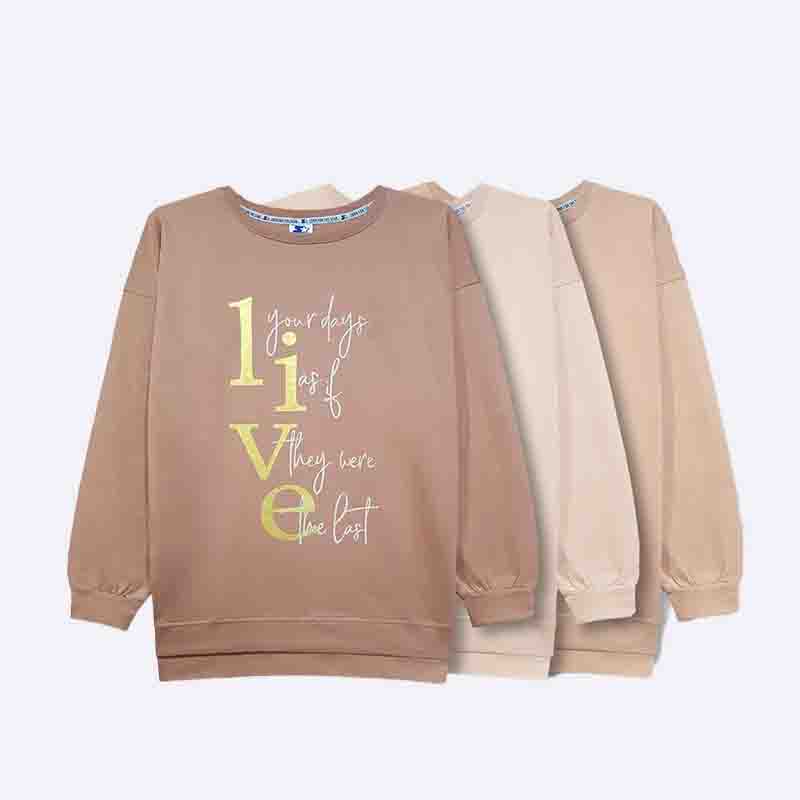 Women's Graphic Print Oversized Sweatshirt