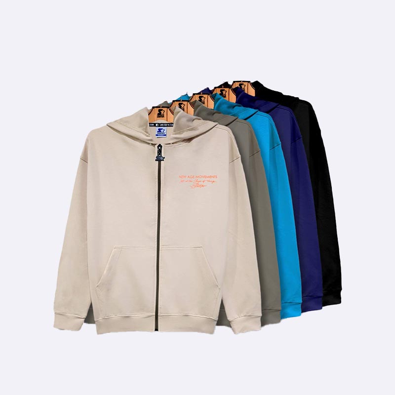 Boy's Full-Zip Hoodie with Graphic Print