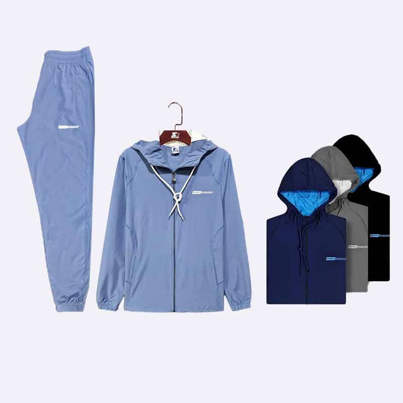 men's Activewear Hooded Jacket & Pants Set
