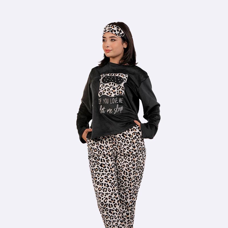 Two-Sided Velvet Pajama Set