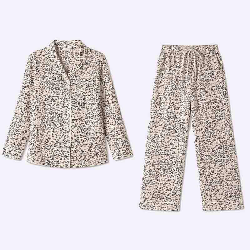 Leopard Print Women's Pajama Set