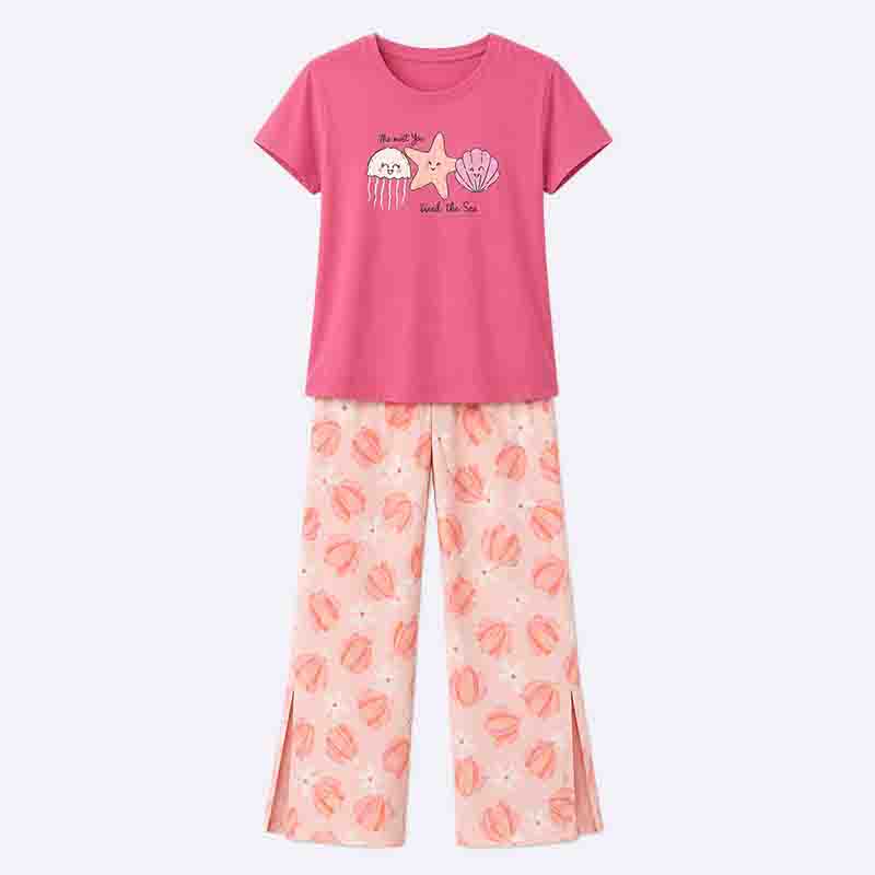 Cute Printed Pajama Set