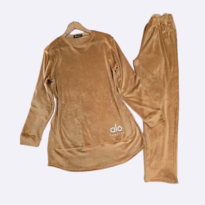 Two-Sided Velvet Home Suit / Pajama Set