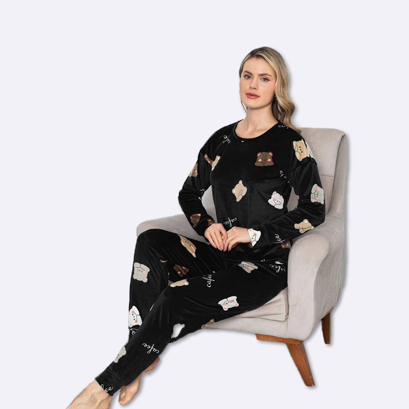 Velvet Sleepwear Pajama Set