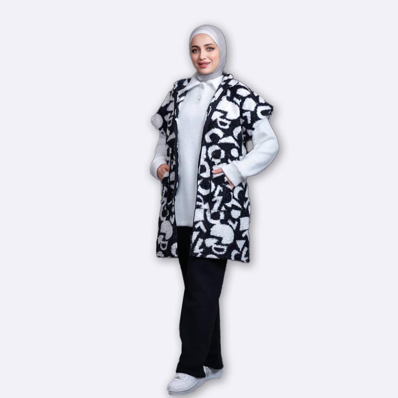 3-Piece Bouclé Jacket Pajama Set