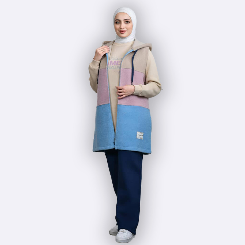 Women's Wool-Fleece Vest Pajama Set