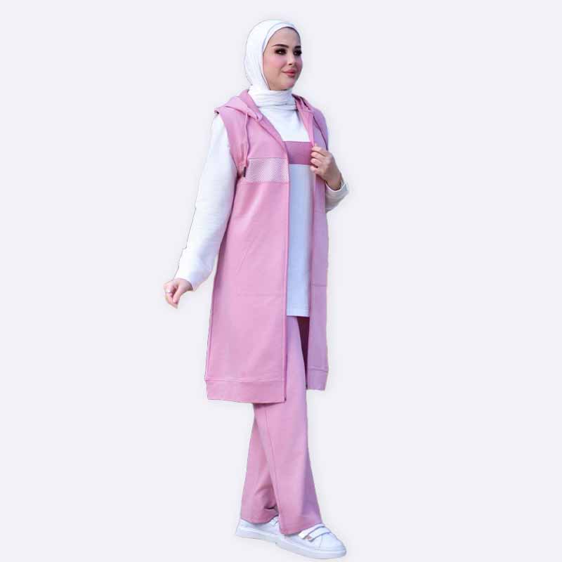 Rosy Athleisure Layered Set