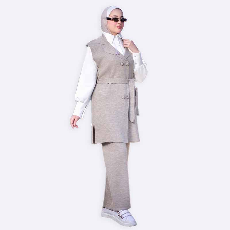 Elegant Knit Vest & Pants Set