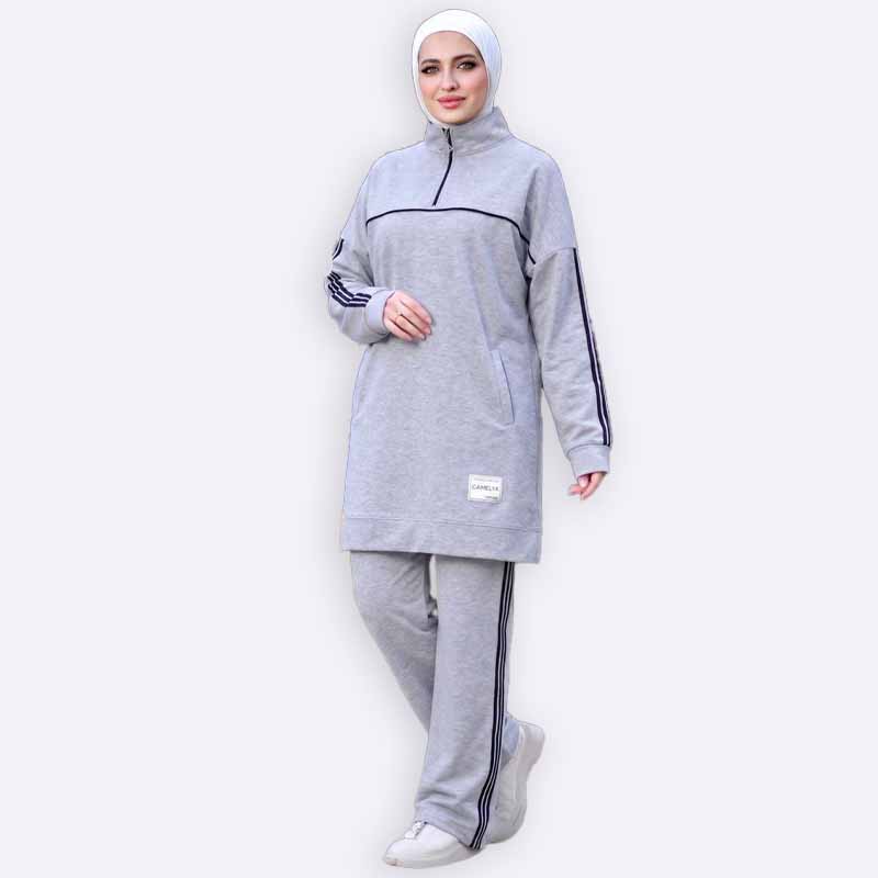 Sporty Side Striped Two Piece Set