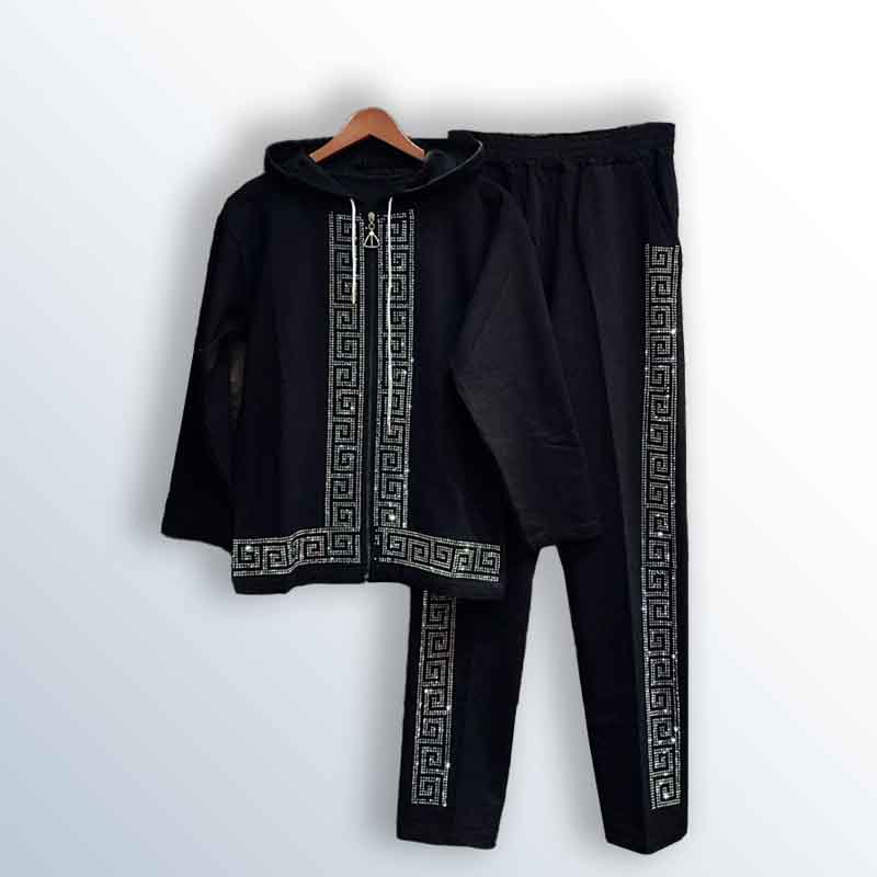 Spring cotton pajamas with thermal embroidery