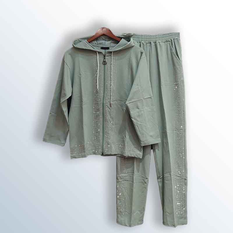 Spring cotton pajamas with thermal embroidery