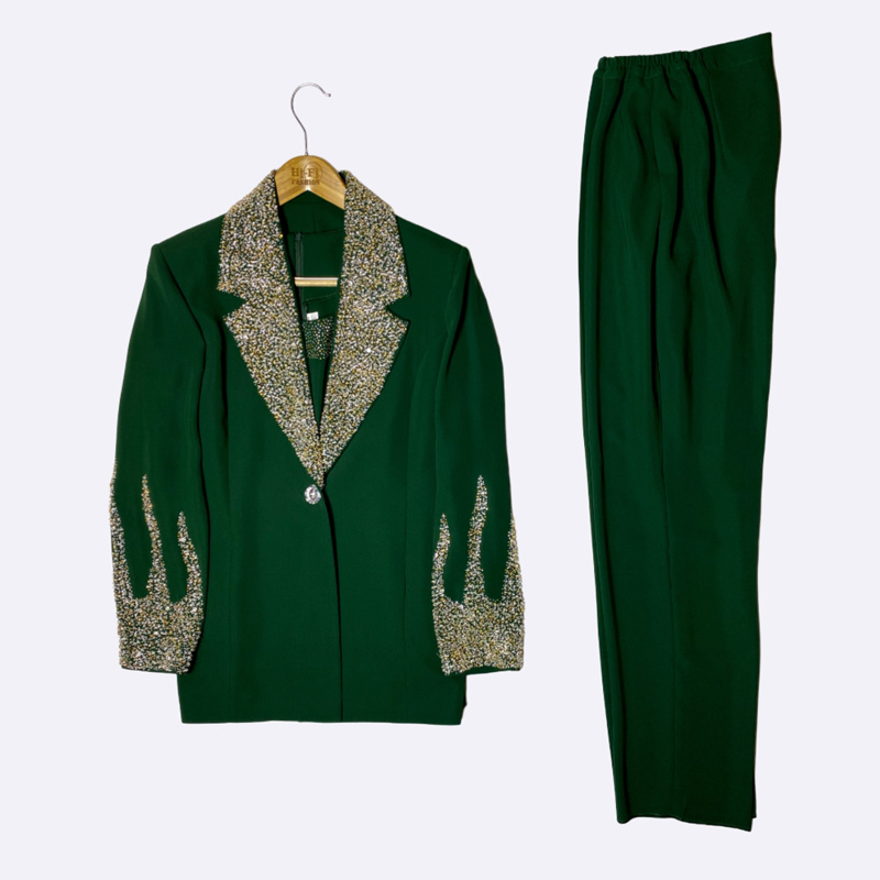 Embellished Formal Blazer & Pants Set