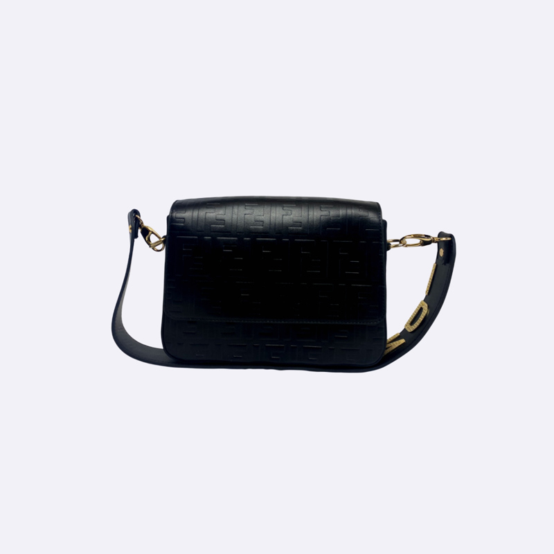 Fendi Style FF Logo Pattern Baguette