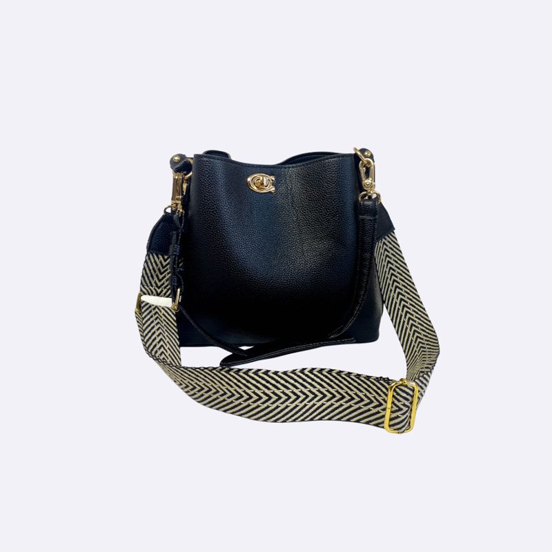Textured Bucket Crossbody Bag