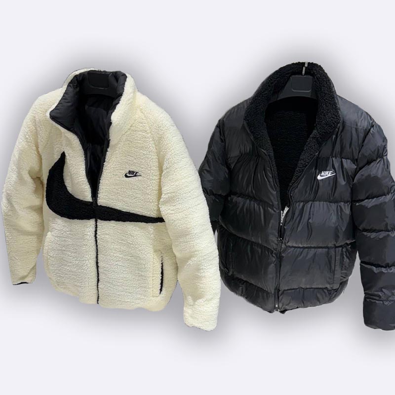 Nike Reversible Sherpa Fleece Jacket with Swoosh Logo