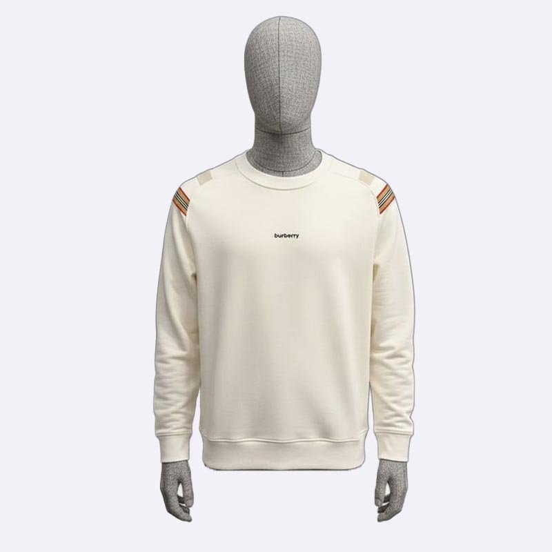 Burberry men's Cream Logo Sweatshirt