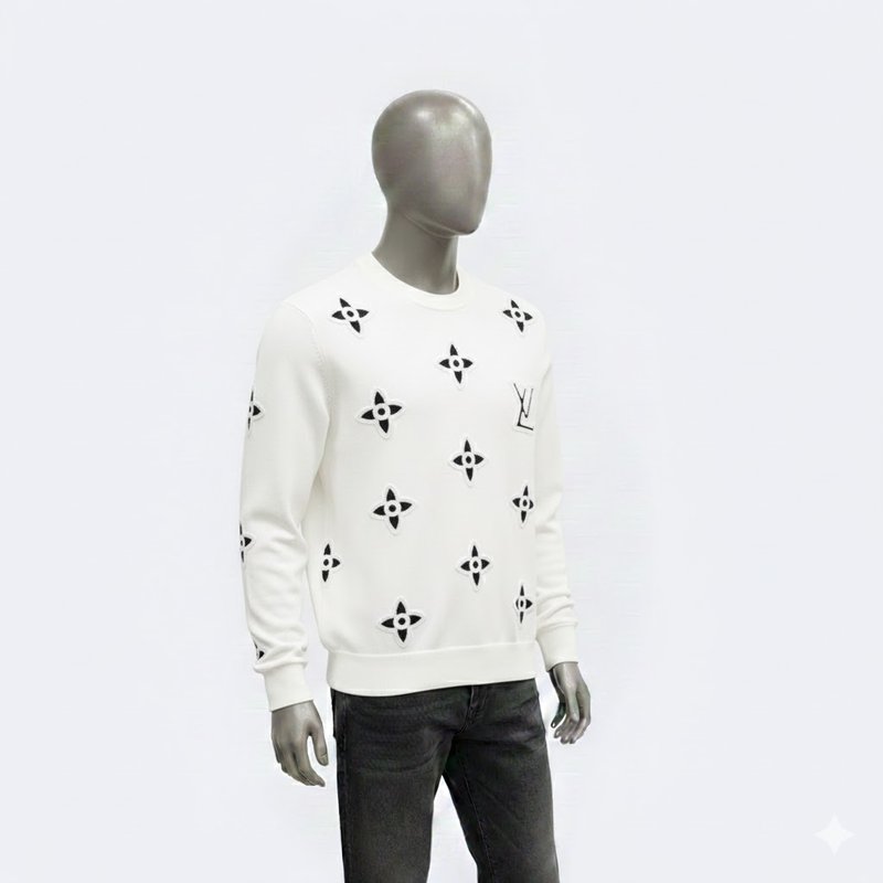 Luxury Floral Embroidered Sweater