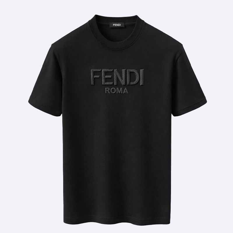 Fendi Roma Embossed Logo T-Shirt