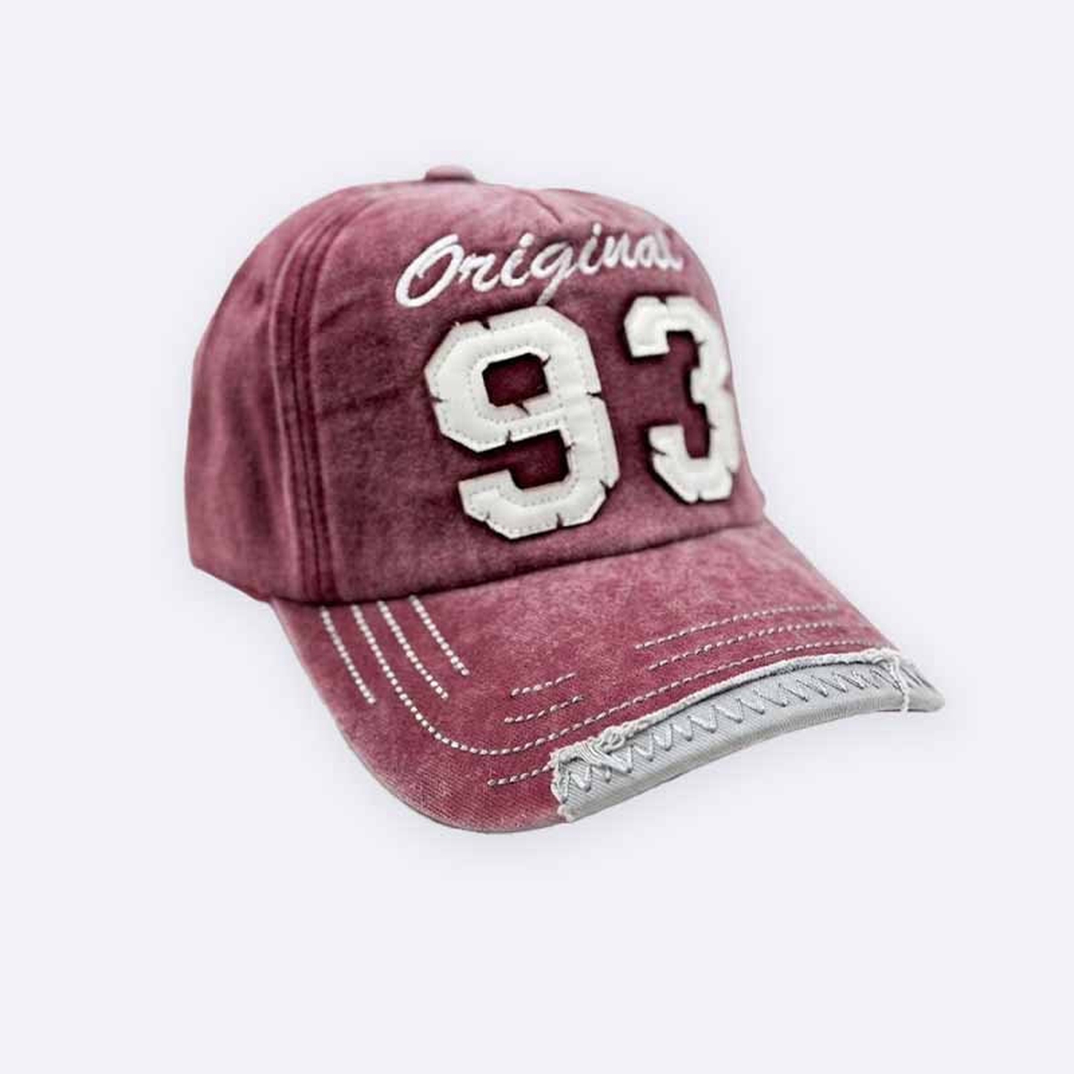 Vintage Washed Embroidered 93 Baseball Cap