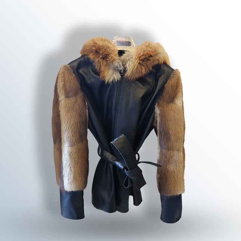 New Tella Visone jacket with fox fur