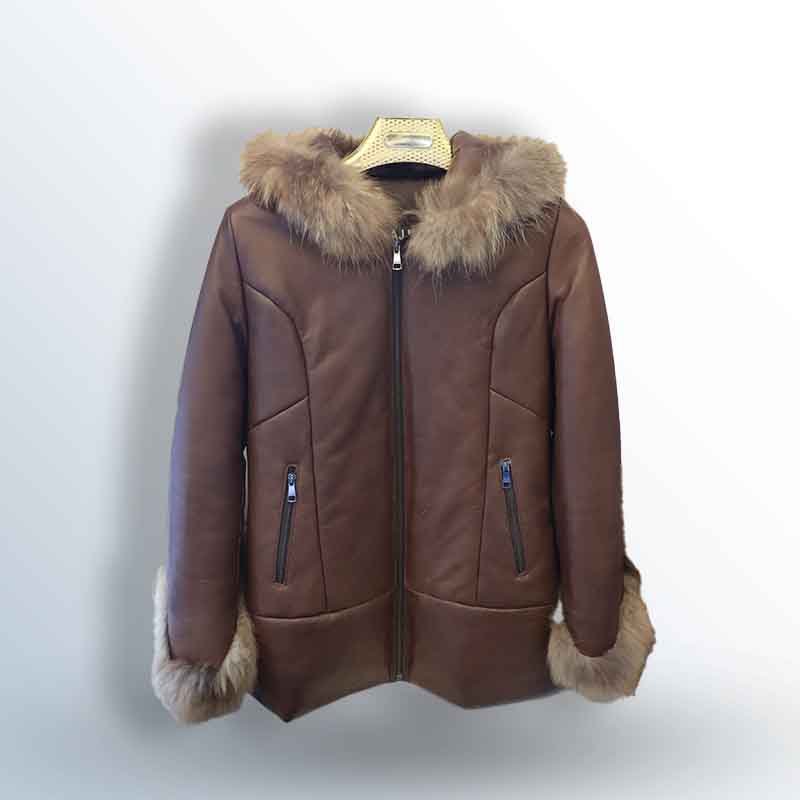 Eternity jacket with fox fur