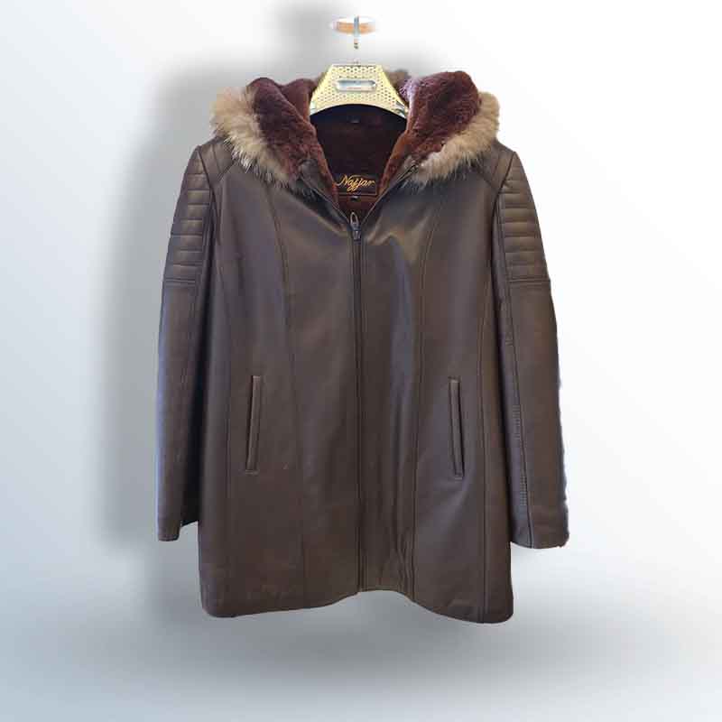 Florin Jacket Lined with Faux Fur with Fox Cap