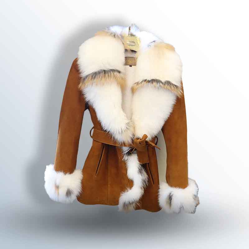 New Gomez Suede Jacket with Fox Fur