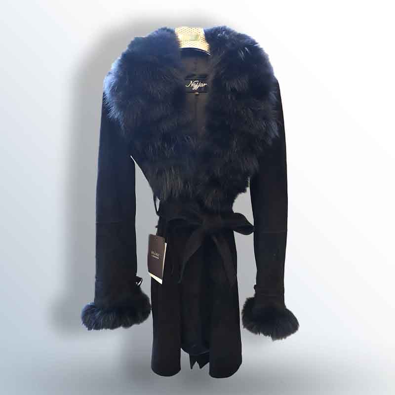 Gomez Suede Jacket with Fox Fur