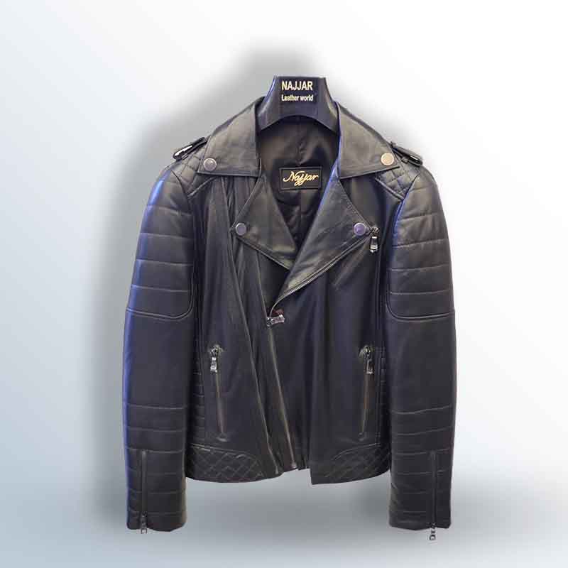 Men's Harley Jacket with Stitching