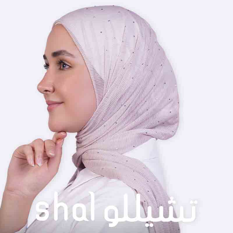 Sparkling Pleated Jersey Hijab
