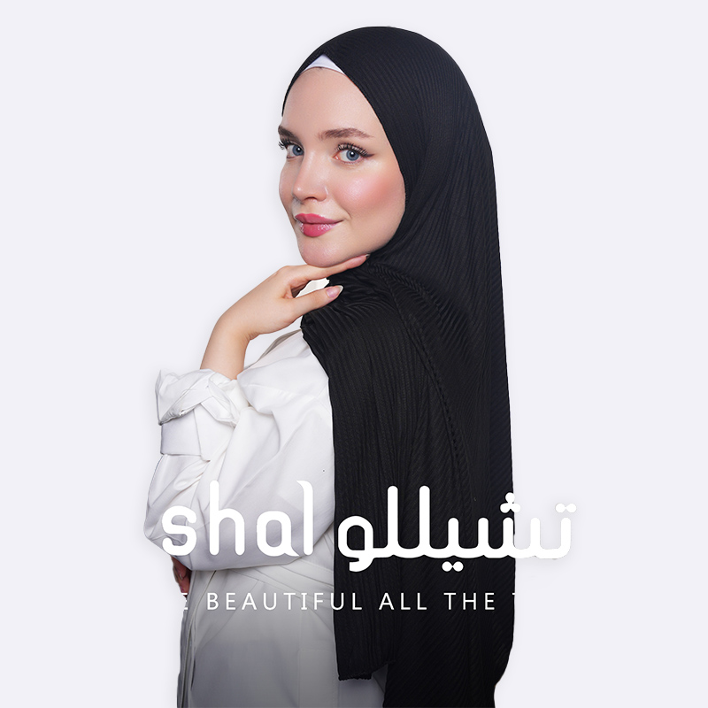 Kuwaiti striped selina Hijab