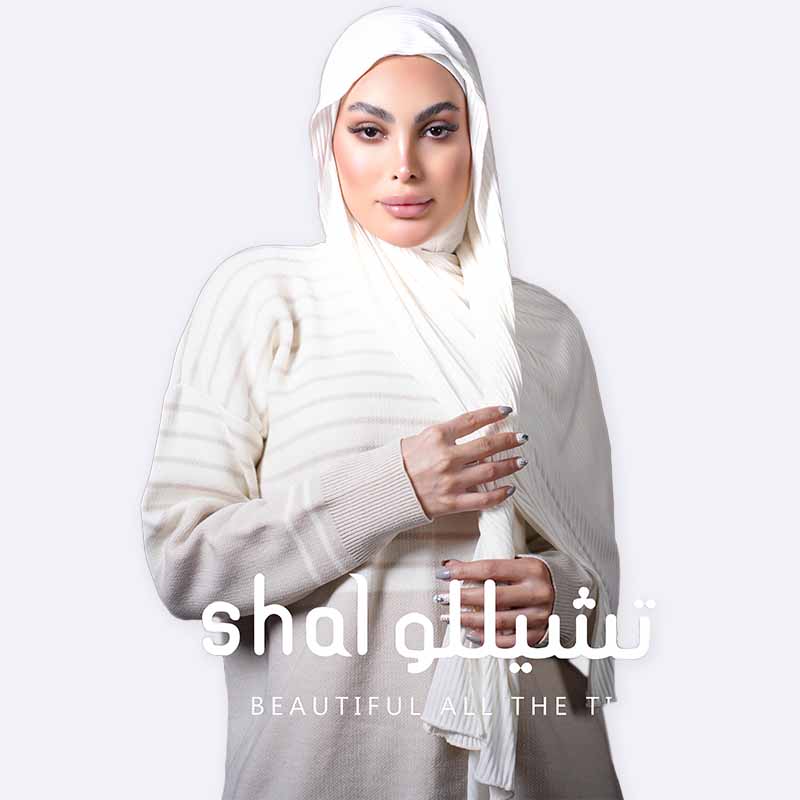 Kuwaiti striped selina 2 Hijab
