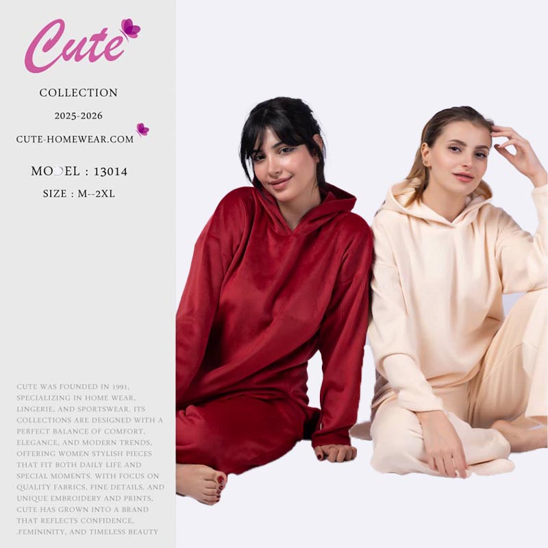 Velvet Hooded Pajama Set