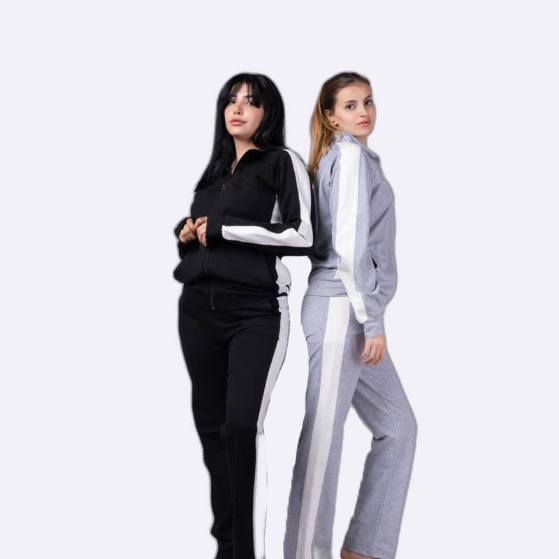 Women's Active Stripe Tracksuit Set