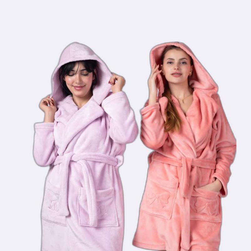 Cozy Hooded Plush Robe