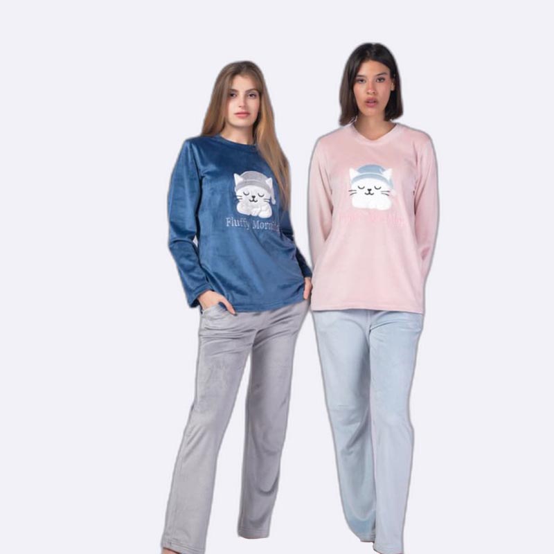 Cozy Cat Nap Women's Pajama Set