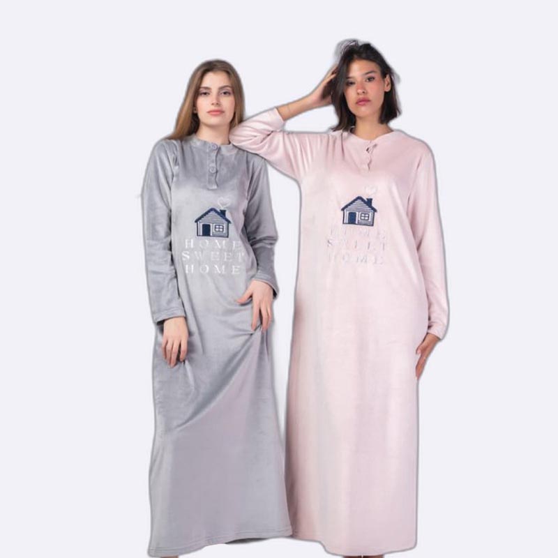Home Sweet Home Long Sleeve Nightgown