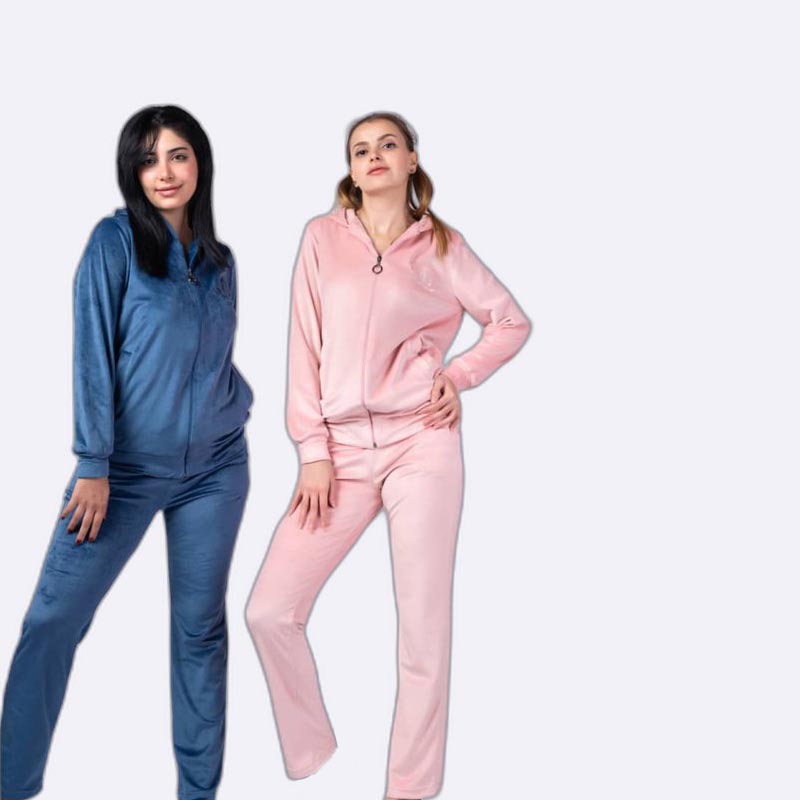 Velvet Lounge Set - Hooded Comfort