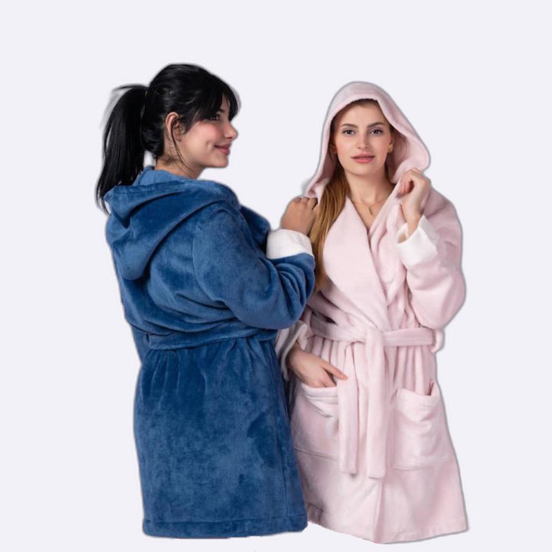 Cozy Hooded Plush Robe