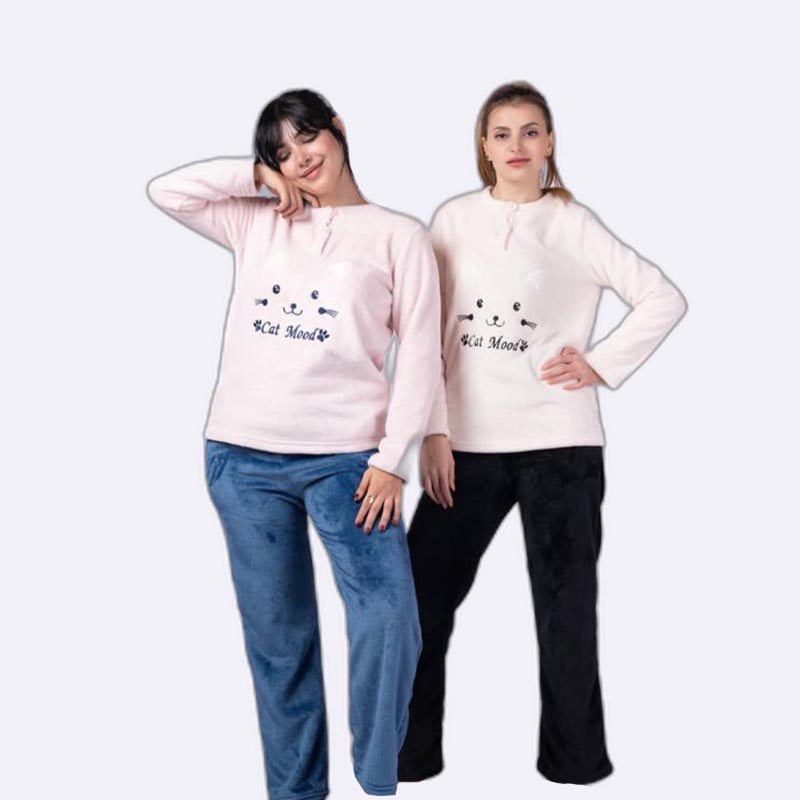Cozy Cat Mood Women's Pajama Set