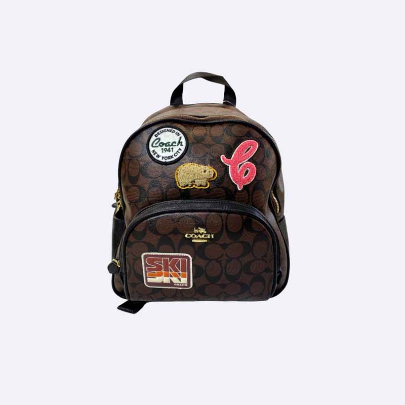 Coach Signature Mini Backpack with Patches