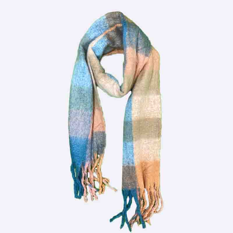 Cozy Plaid Tassel Scarf Collection