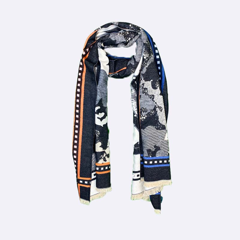 Luxury Camo Print Designer Scarf