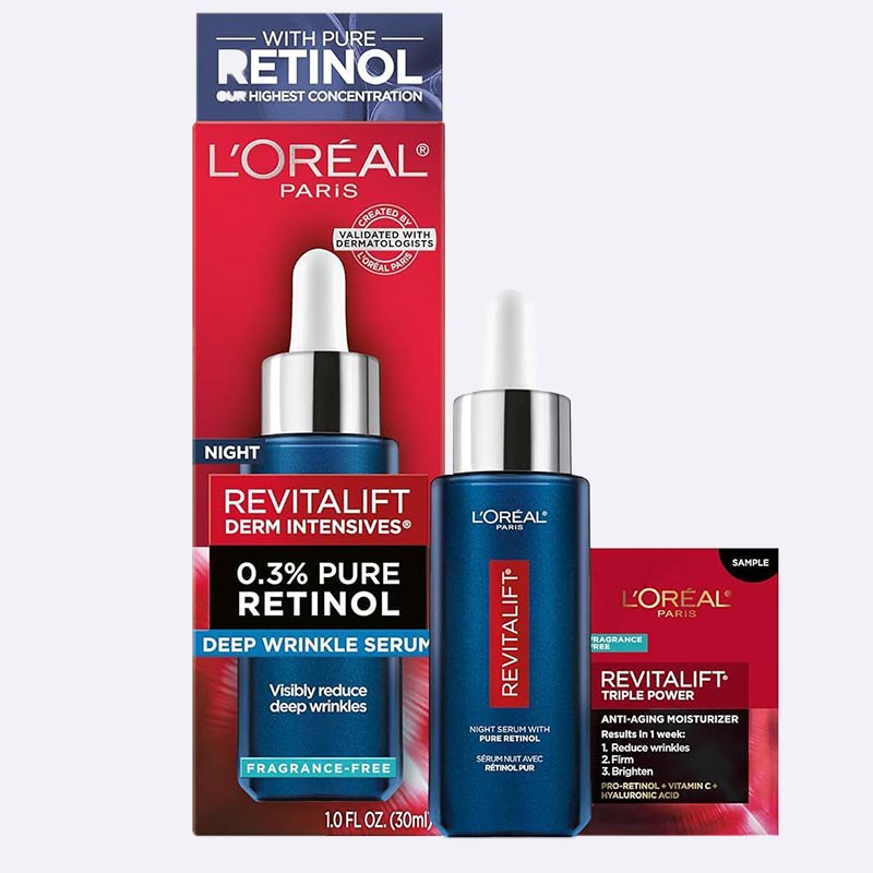 L'Oréal Paris Revitalift Derm Intensives 0.3% Pure Retinol Serum Set
