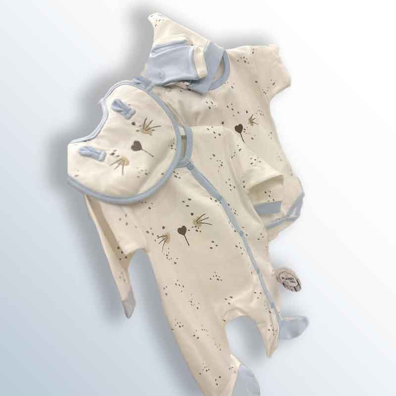 Baby overalls and bodysuit set