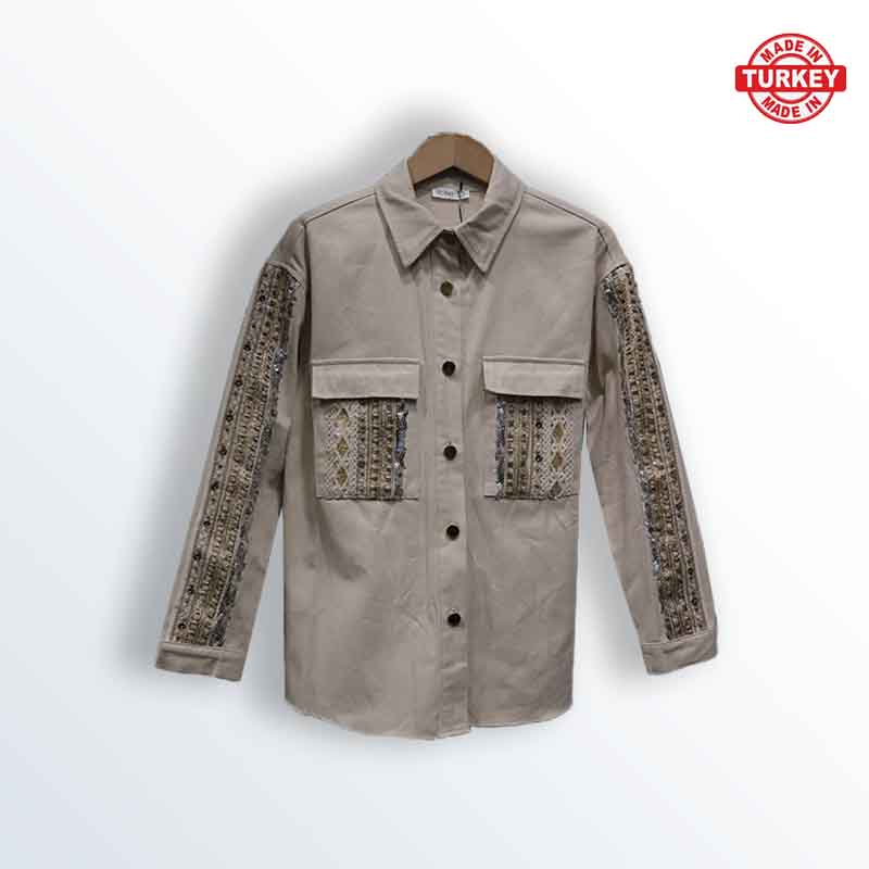 Turkish linen shirt with embroidery